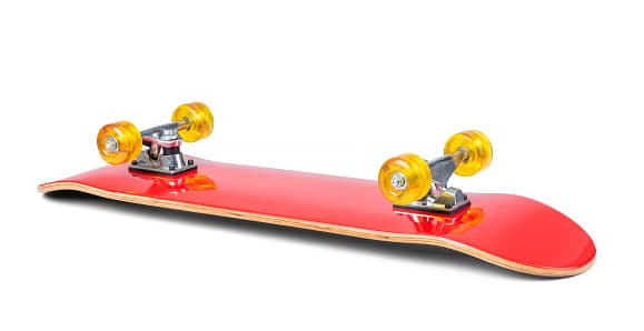 A typical skateboard